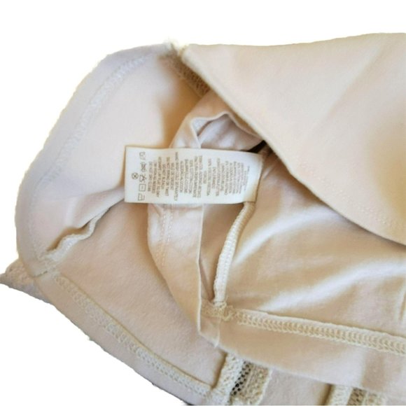 Free People Ivory Beige Mini Bodycon Stunning Perforated Dress Size S LH8108 - Picture 7 of 7